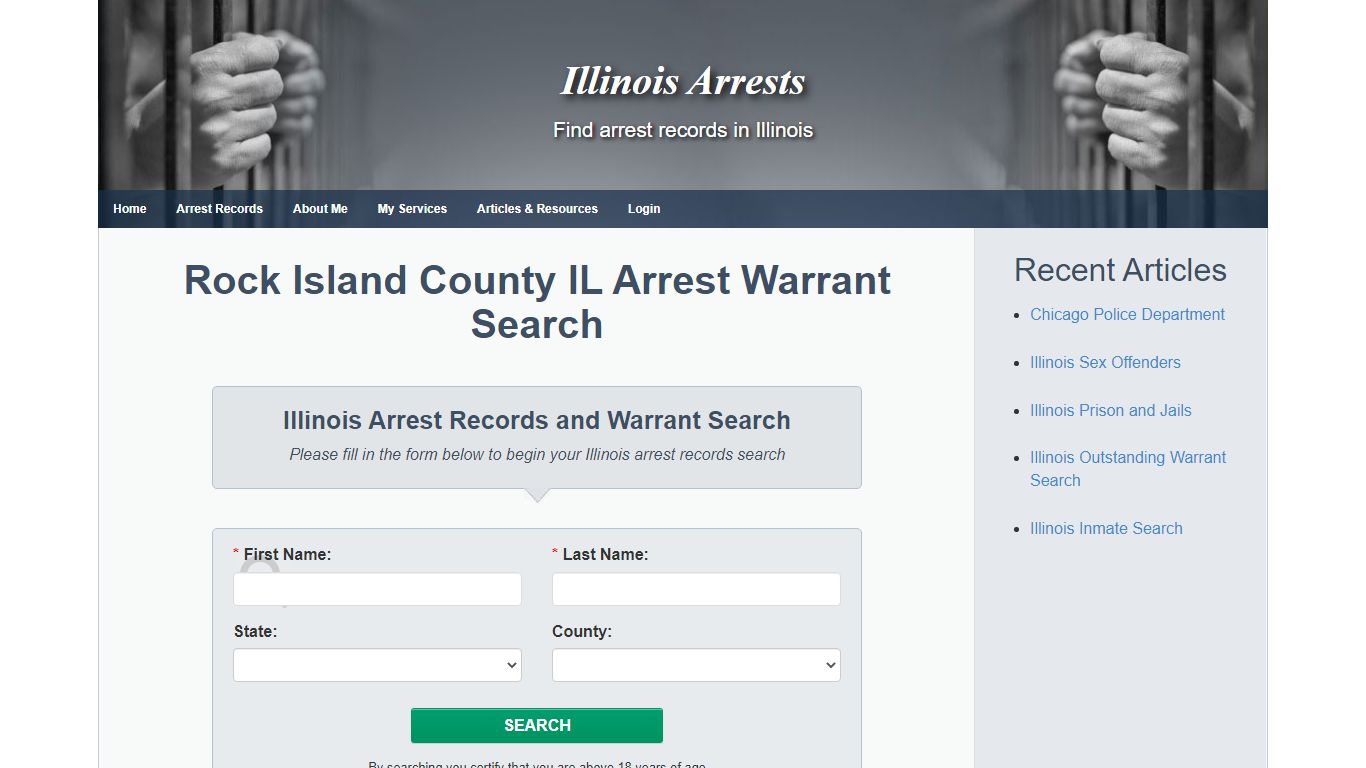 Rock Island County IL Arrest Warrant Search - Illinois Arrests